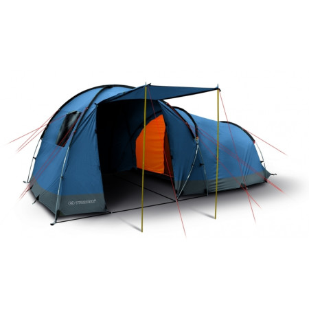 Tenda familiare Trimm Arizona II blu/grigio DarkLagoon/DarkGray