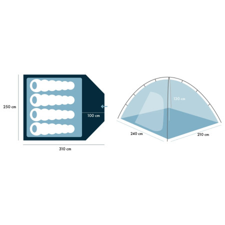 Tenda Zulu Dome 4 Plus Black