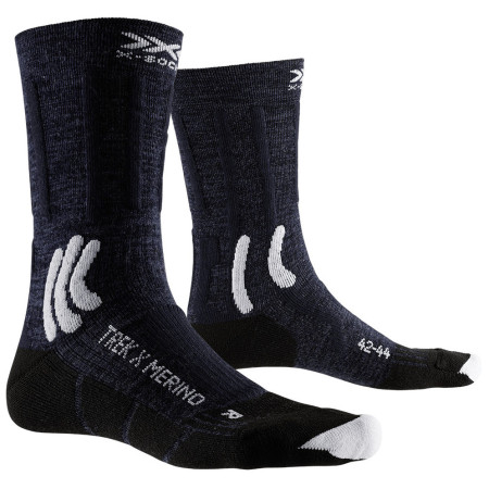 Calze X-Socks Trek X Merino blu scuro MIDNIGHT BLUE/ARCTIC WHITE