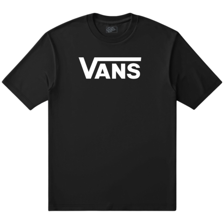 Maglietta da uomo Vans Classic Drop V SS Crew Tee-B nero Black/White