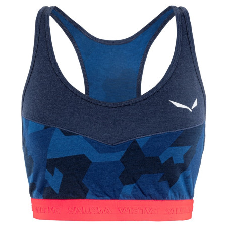 Reggiseno sportivo Salewa Cristallo Warm Amr W Sport Top blu NavyBlazer