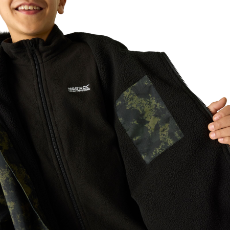 Cappotto impermeabile per bambini Regatta Junior Waterproof Changing Robe Pro Bark Green