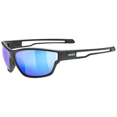Occhiali da sole Uvex Sportstyle 806 nero/blu Black Matt/Mir.Blue