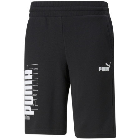 Pantaloncini da uomo Puma Power Logo Shorts 10"" TR nero black