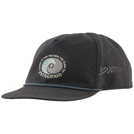 Berretto con visiera Patagonia Snowfarer Cap nero Snowstitcher Drift: Ink Black