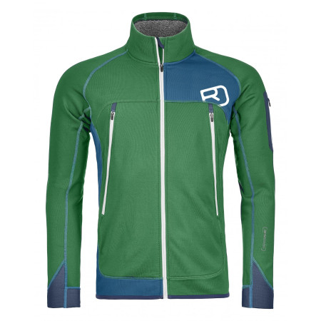 Giacca da uomo Ortovox Fleece Plus Jacket verde/blu IrishGreen