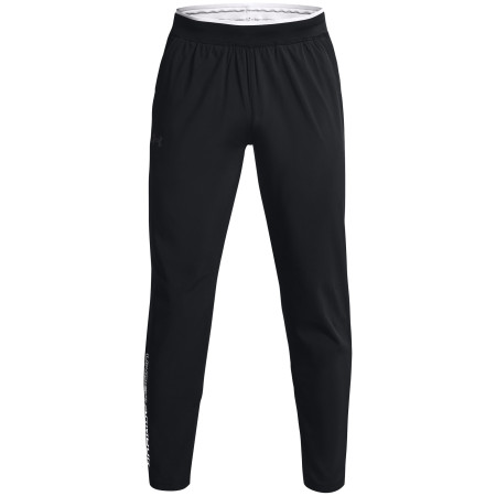Pantaloni da uomo Under Armour STORM Run Pant nero Black / White / Reflective