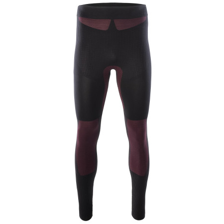 Pantaloni termici da uomo Hi-Tec Hino Bottom nero/rosso Black/Dark Red