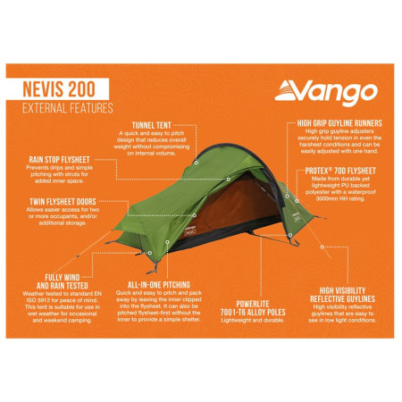 Tenda da trekking Vango Nevis 200