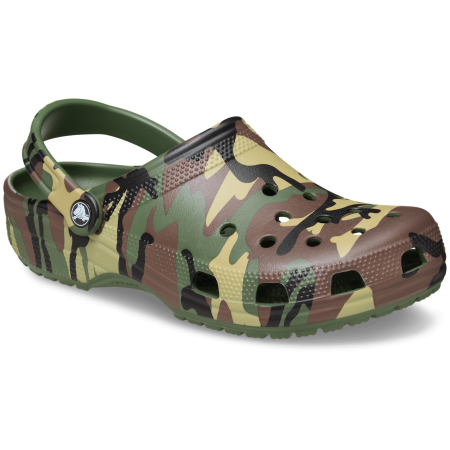 Pantofole Crocs Classic Camouflage Clog verde Army Green/Multi