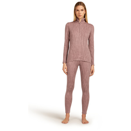 Maglietta sportiva da donna Icebreaker Women Merino 260 Tech Vertex LS Half Zip Delta Lines AOP