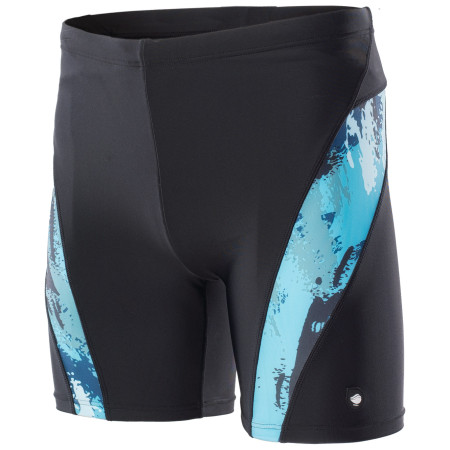Costume da bagno da uomo Aquawave Fiero nero/blu Black/Sea print