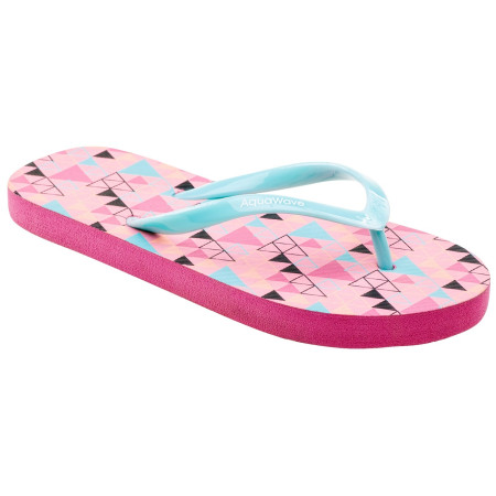Infradito per bambini Aquawave Padma Jr rosa ConchShellTrianglePrint/AquaSplash