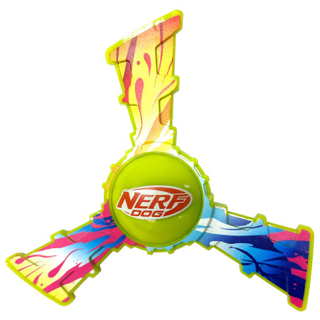 Giocattolo per cane Nerf Dog Color Grip Tri Flyer 20 cm
