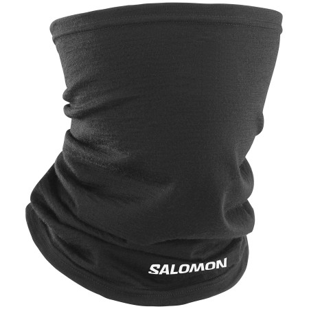 Scaldacollo Salomon Merino Neck Gaiter nero/bianco DEEP BLACK / WHITE