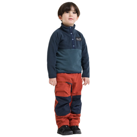 Felpa da bambino Didriksons Monte Kids Half Bu 6 Mountain Blue