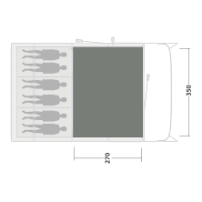 Tappeto per tenda Outwell Cozy Carpet Colorado 6 Air