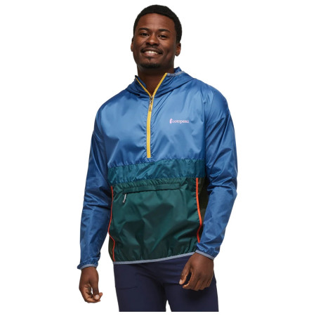 Giacca da uomo Cotopaxi Teca Half-Zip Windbreaker blu/verde Thumbs Up