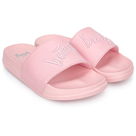 Pantofole per bambini Baagl Logo Pink