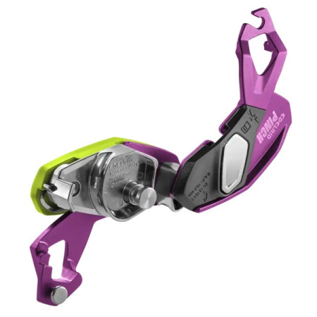Assicuratore con sistema frenante Edelrid Pinch (violet-oasis)