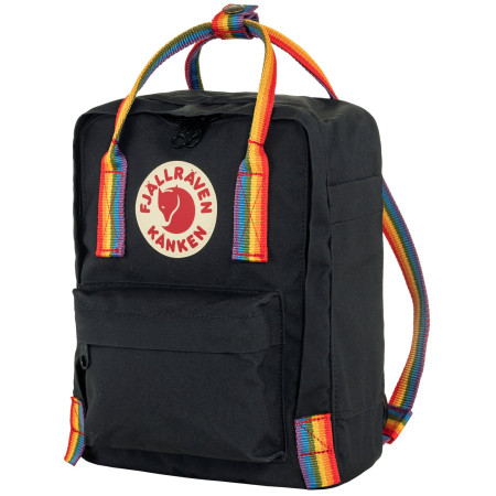 Zaino Fjällräven Kånken Rainbow Mini nero Black-Rainbow Pattern
