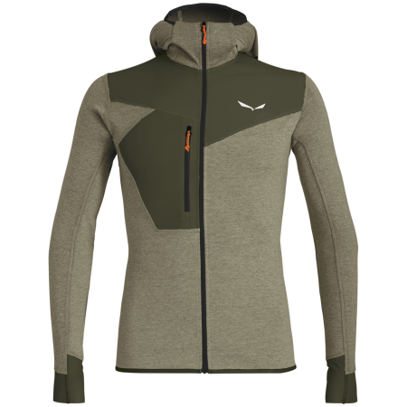 Felpa da uomo Salewa Puez 2 Dry M L/S Hood Fz Tee