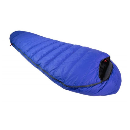 Sacco a pelo in piuma Warmpeace Solitaire 500 Extra Feet 195 blu RoyalBlue/Black