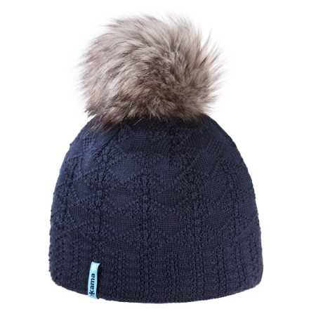Cappello in merino lavorato a maglia Kama A109 blu scuro Darkblue