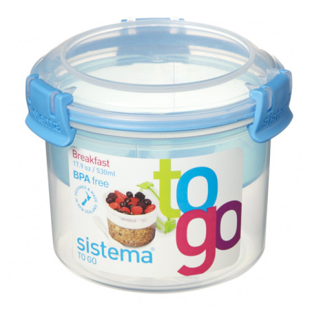 Contenitore per la colazione Sistema Breakfast To Go 530ml blu