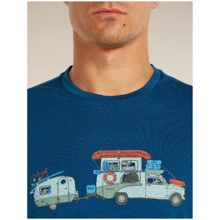 Maglietta funzionale da uomo Icebreaker Men Merino 150 Tech Lite SS Tee Transportage