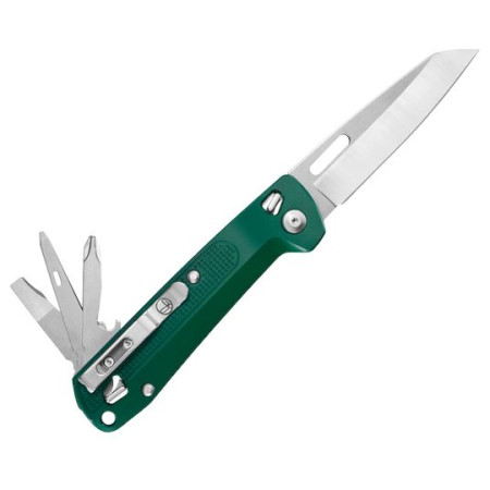 Coltello multifunzionale Leatherman Free K2 verde scuro evergreen