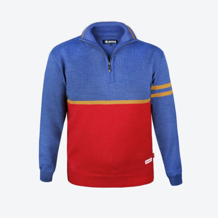 Maglione Kama 4072 blu denim blue