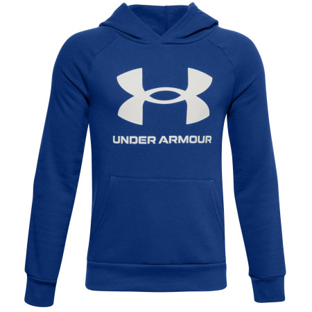 Felpa da bambino Under Armour Rval Fleece Hoodie blu Royal / / Onyx White