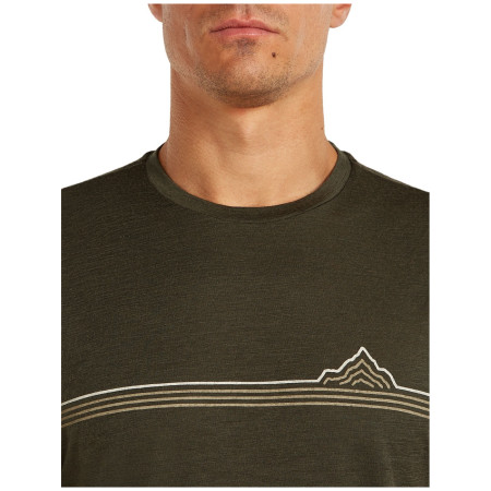 Maglietta da uomo Icebreaker Men Merino 150 Tech Lite SS Tee Range Stripes