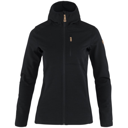 Felpa da donna Fjällräven Keb Fleece Hoodie W nero black
