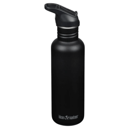Bottiglia in acciaio inox Klean Kanteen Classic 27oz (w/Flip Seal Sport) nero Black