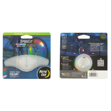 Lampeggiante per bicicletta Nite Ize SpokeLit Disc-O Select