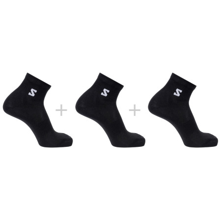 Calze Salomon Everyday Lite Quarter 3-Pack nero Black