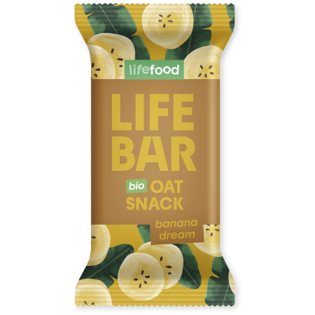 Barretta Lifefood Lifebar Oat Snack banánový BIO 40 g