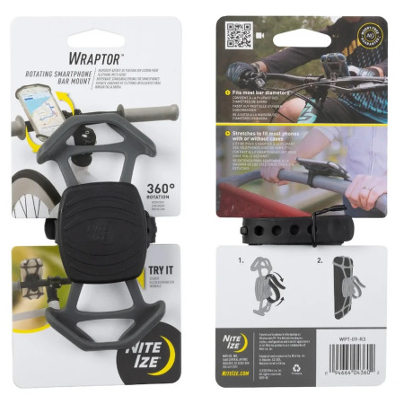 Portabici Nite Ize Wraptor nero Černá