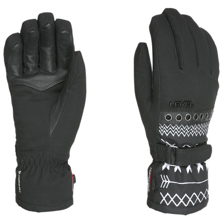 Guanti da sci da donna Level Venus nero/bianco Black