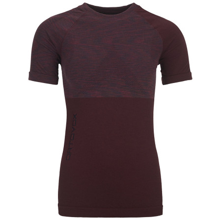 Maglietta da donna Ortovox Competition Short Sleeve W bordeaux Darkwineblend