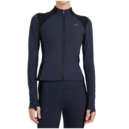 Felpa tecnica da donna 4F Sweatshirt Fnk F0917 nero Deep Black
