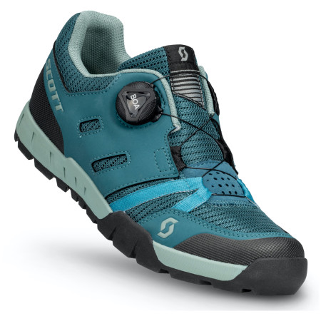 Scarpe da ciclismo da donna Scott W's Sport Crus-r Flat Boa blu/verde petrol blue/mint green