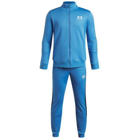 Tuta sportiva Under Armour UA B Icon Knit Tracksuit Aegean Blue blu Aegean Blue / / White