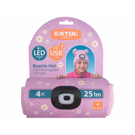 Cappello con luce LED frontale Extol Kids