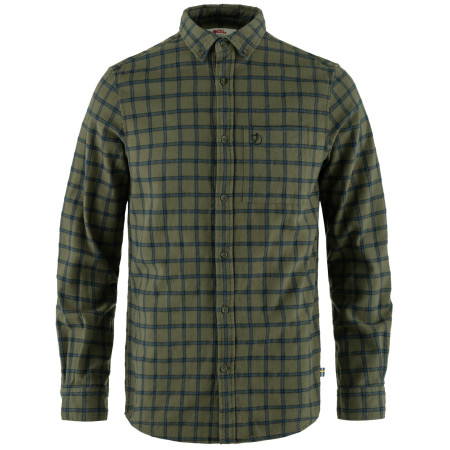 Camicia da uomo Fjällräven Övik Flannel Shirt M verde Laurel Green-Indigo Blue
