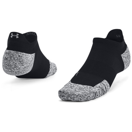 Calze Under Armour AD Run Cushion 1pk NS Tab nero Black / Pitch Gray / Reflective