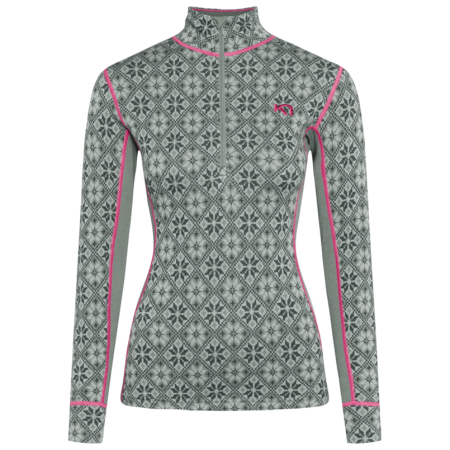 Felpa tecnica da donna Kari Traa Rose Half Zip Baselayer Top