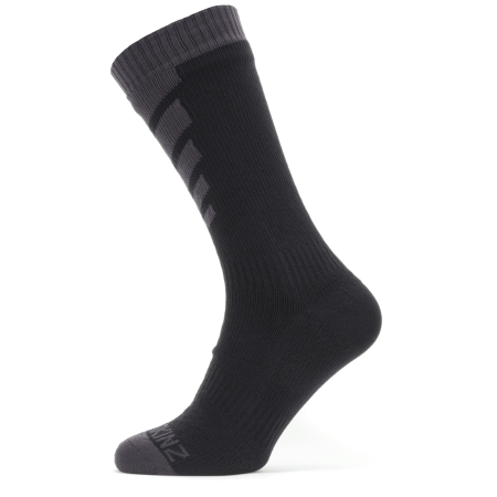 Calzini impermeabili SealSkinz WP Warm Weather Mid nero/grigio Black/Grey